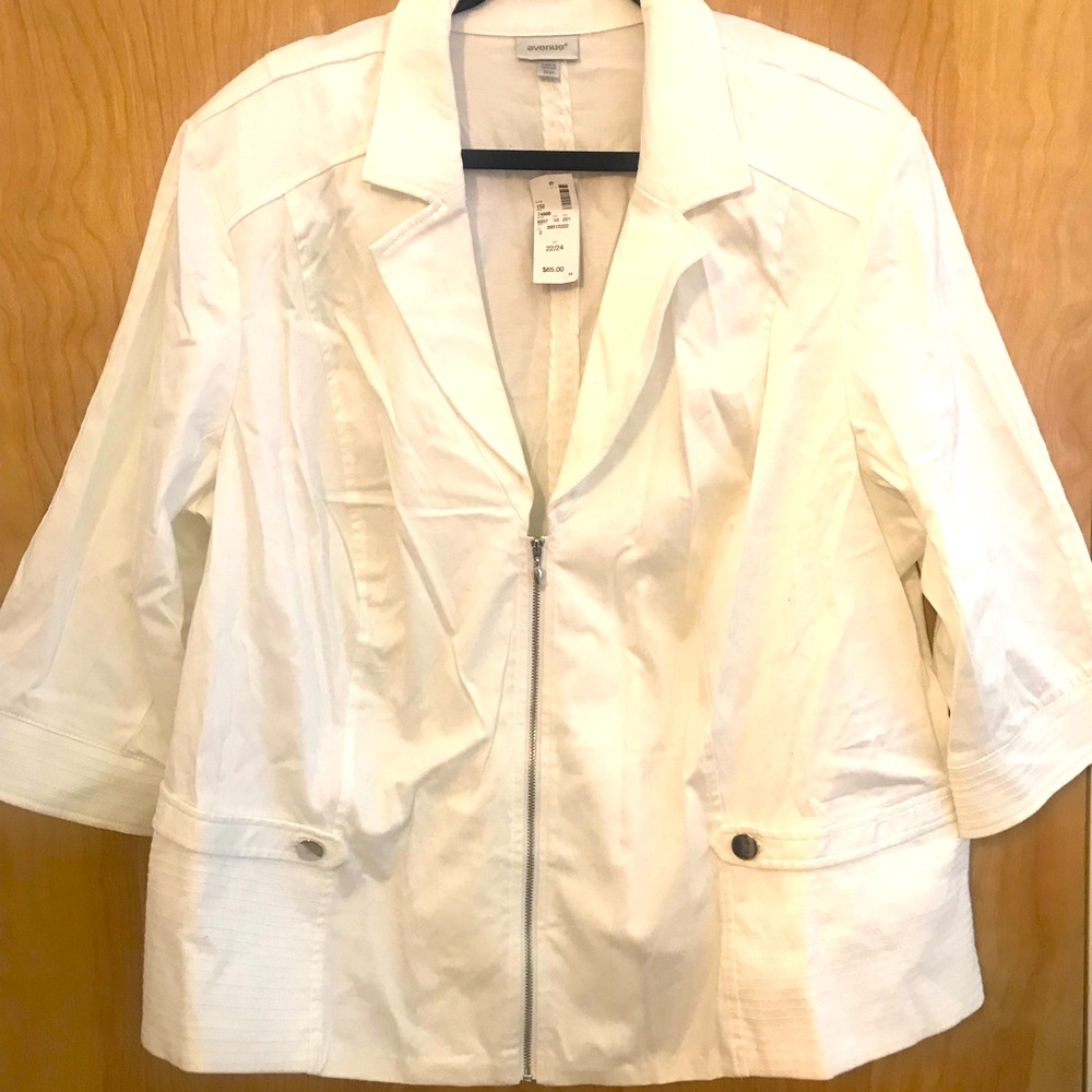 White Zip Up Jacket